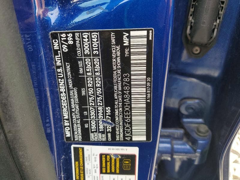 2017 MERCEDES-BENZ GLS 450 4MATIC 14