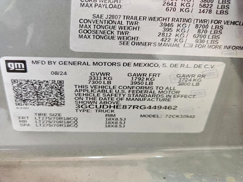 2024 CHEVROLET SILVERADO K1500 ZR2 13