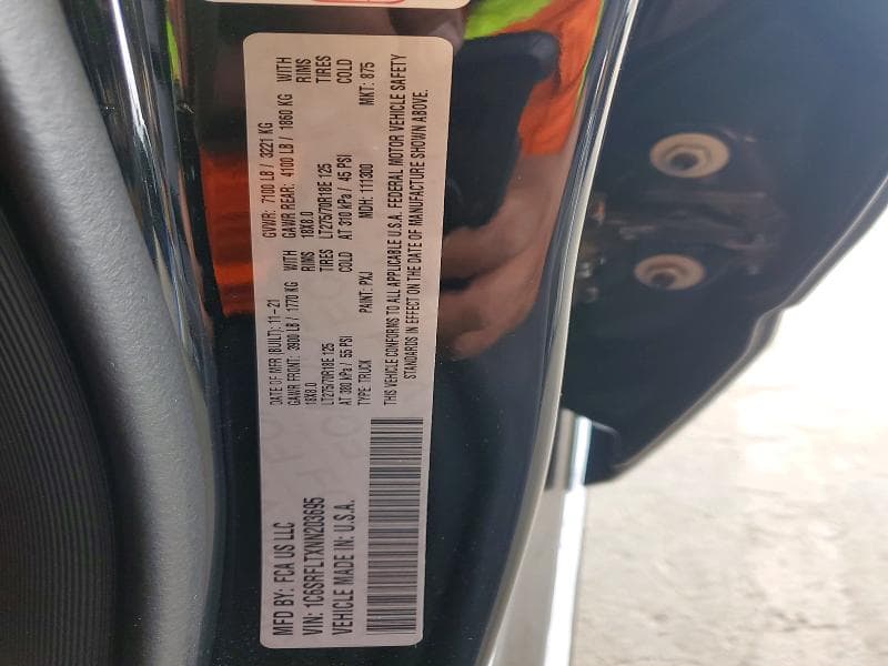 2022 RAM 1500 REBEL 12