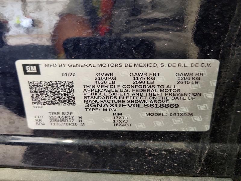 2020 CHEVROLET EQUINOX LT 13