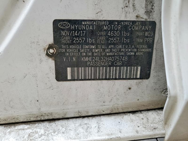 2017 HYUNDAI SONATA HYBRID SE 12