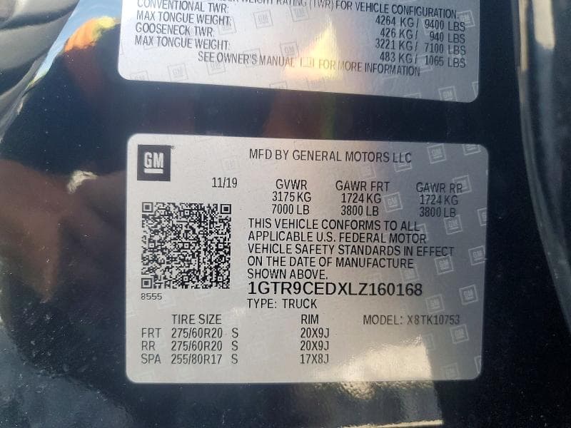 2020 GMC SIERRA K1500 ELEVATION 12