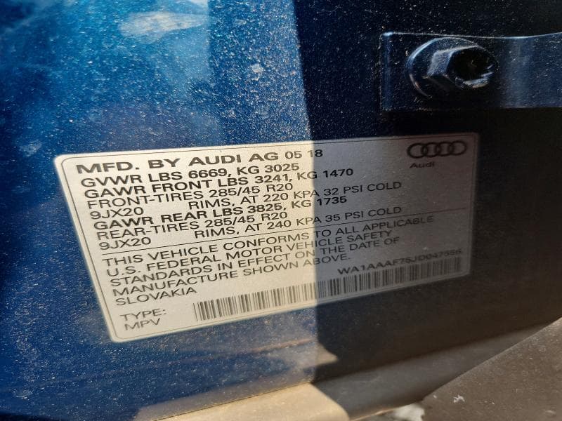 2018 AUDI Q7 PREMIUM 14