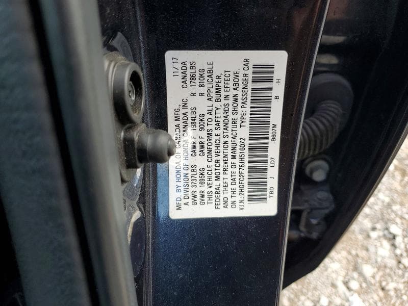 2018 HONDA CIVIC EX 13