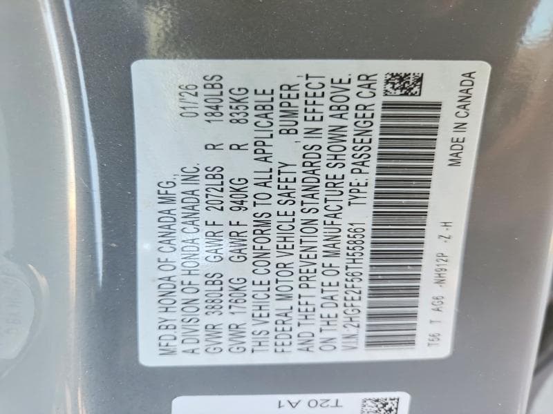 2026 HONDA CIVIC SPORT 13