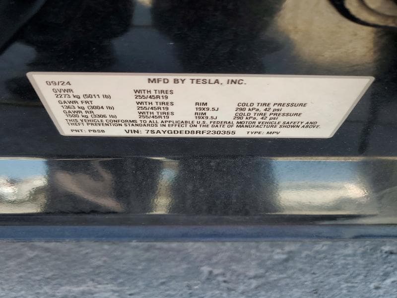 2024 TESLA MODEL Y 12