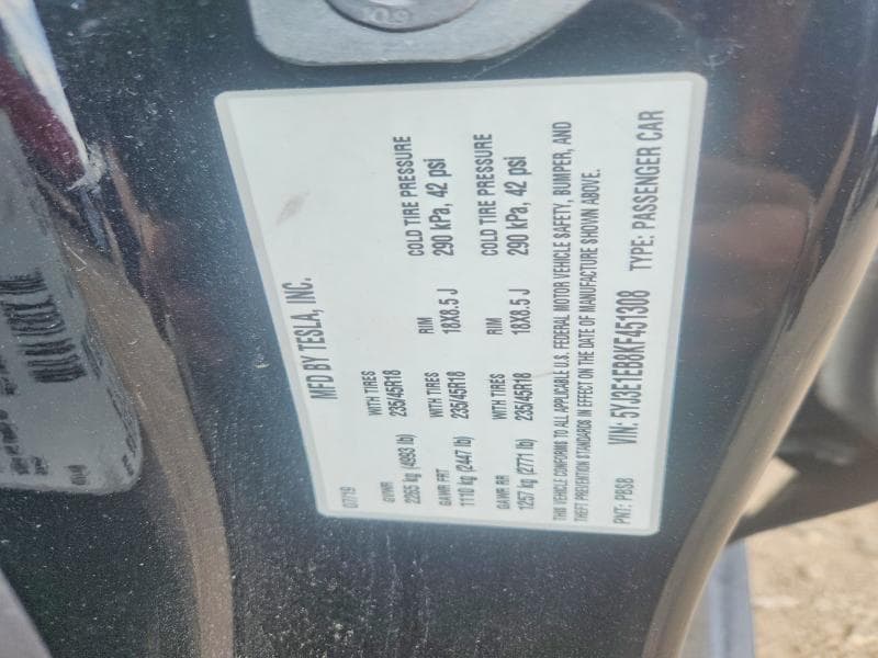 2019 TESLA MODEL 3 12