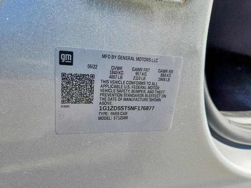 2022 CHEVROLET MALIBU LT 13