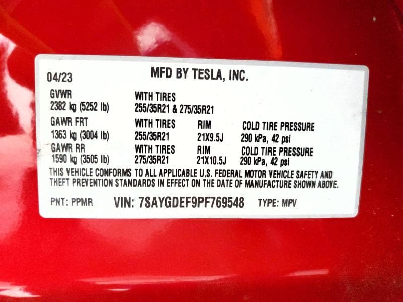 2023 TESLA MODEL Y 12