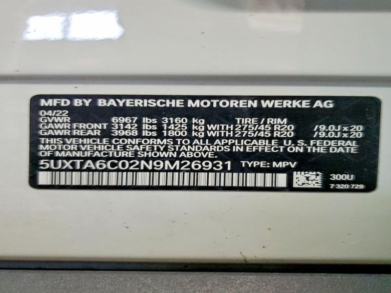 2022 BMW X5 XDRIVE45E 13
