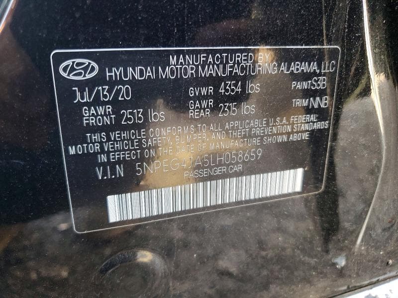 2020 HYUNDAI SONATA SE 12