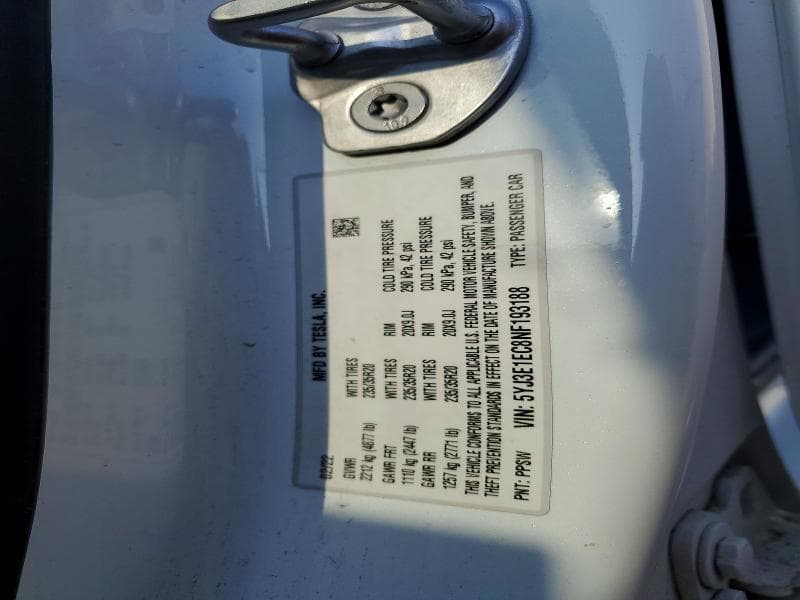 2022 TESLA MODEL 3 12