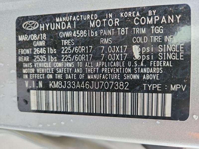 2018 HYUNDAI TUCSON SEL 13