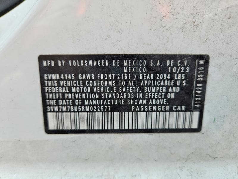 2024 VOLKSWAGEN JETTA SE 12