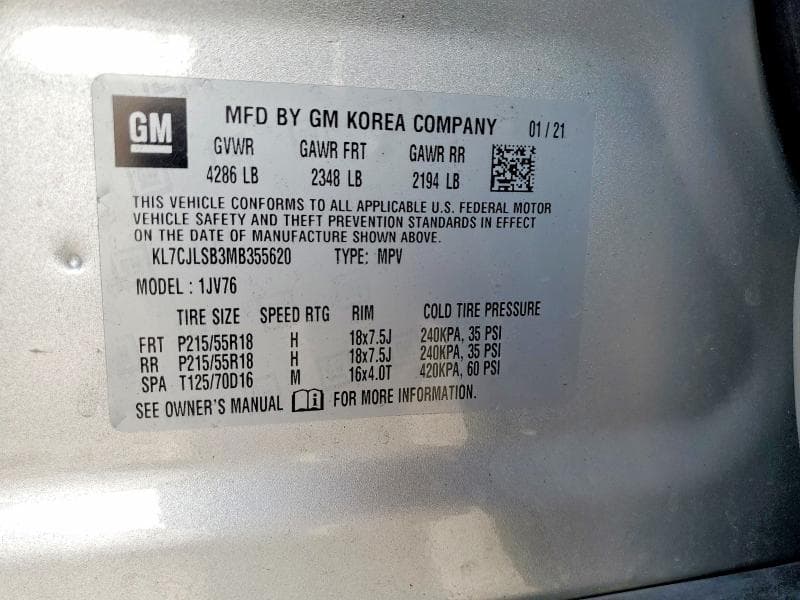 2021 CHEVROLET TRAX 1LT 12