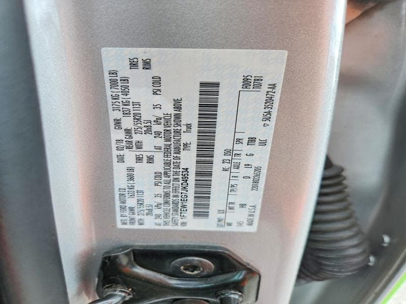 2018 FORD F150 SUPERCREW 12