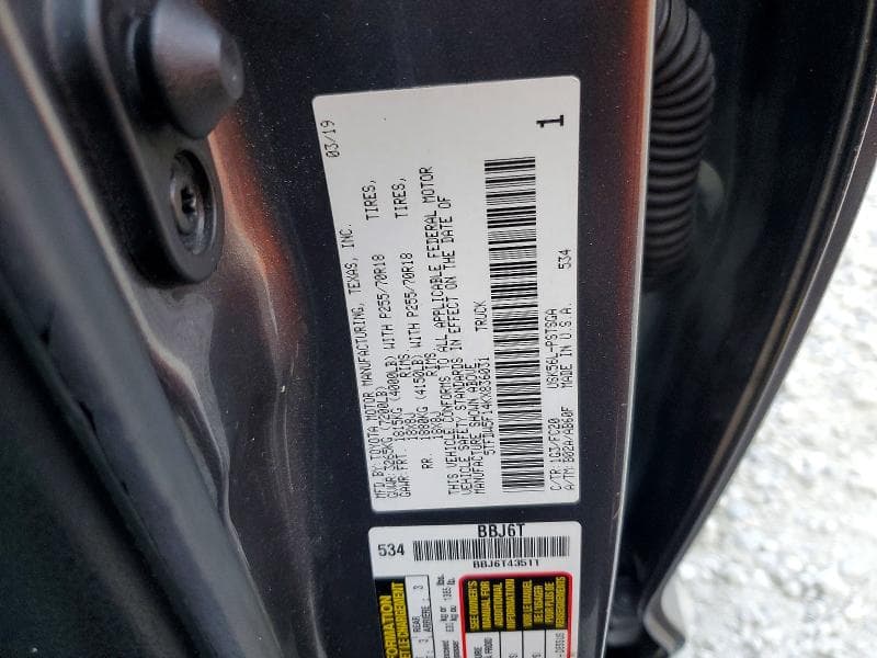 2019 TOYOTA TUNDRA CREWMAX SR5 12