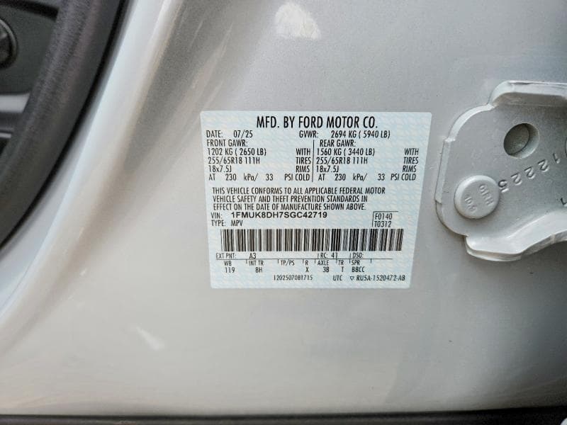 2025 FORD EXPLORER ACTIVE 12