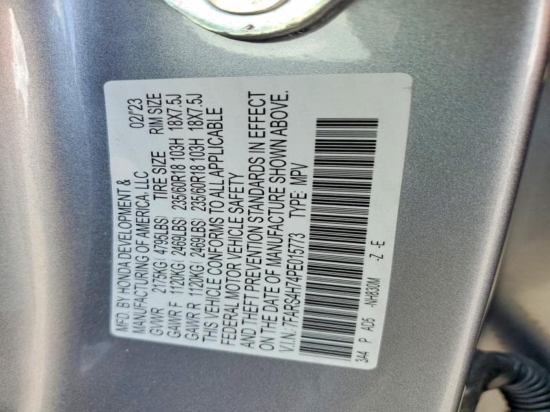 2023 HONDA CR-V EXL 13