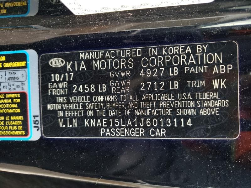2018 KIA STINGER BASE 13