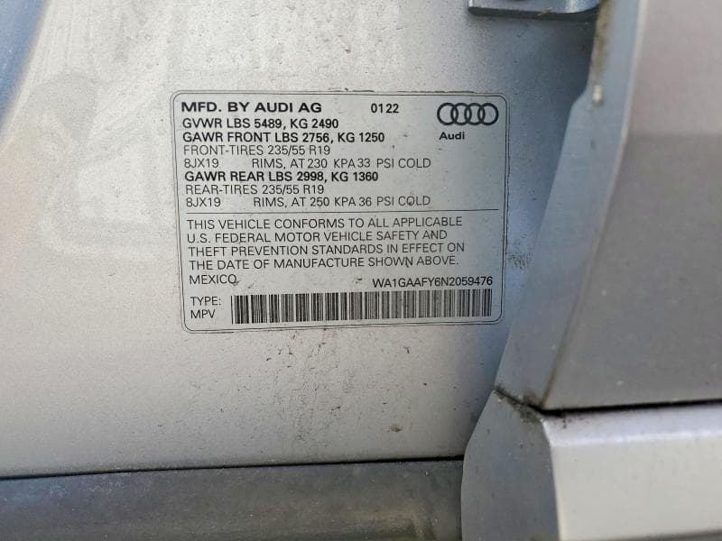 2022 AUDI Q5 PREMIUM 45 12
