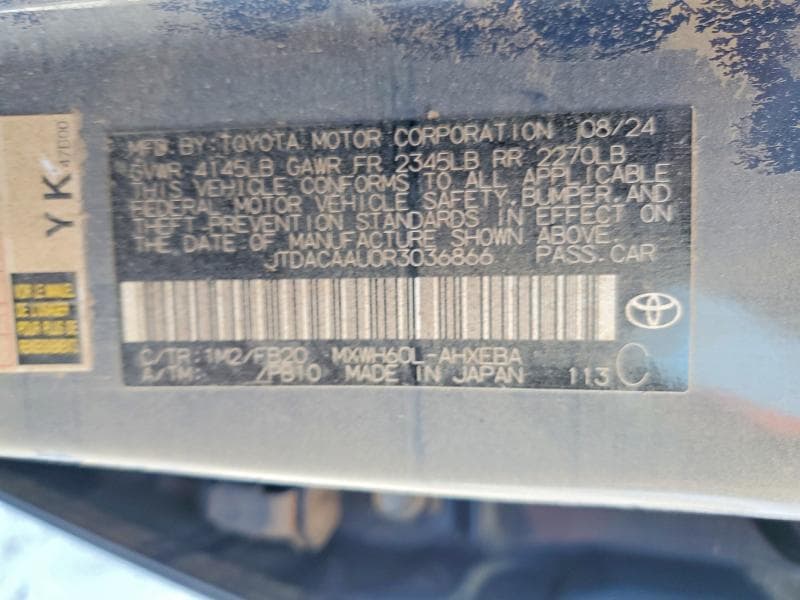 2024 TOYOTA PRIUS LE 12