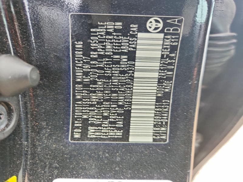 2018 TOYOTA COROLLA LE 13