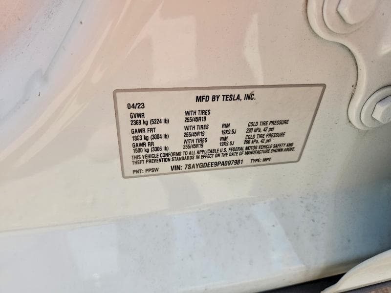 2023 TESLA MODEL Y 12