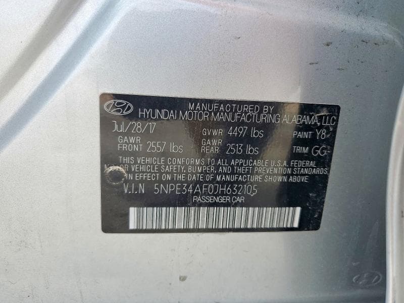 2018 HYUNDAI SONATA SEL 12