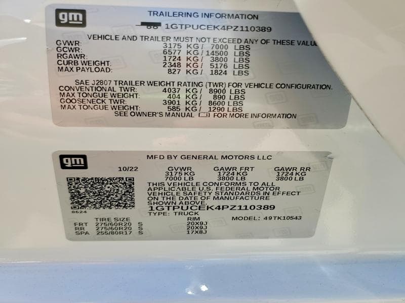 2023 GMC SIERRA K1500 ELEVATION 12