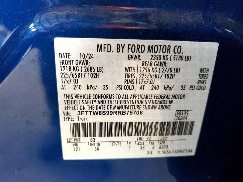 2024 FORD MAVERICK LARIAT 13