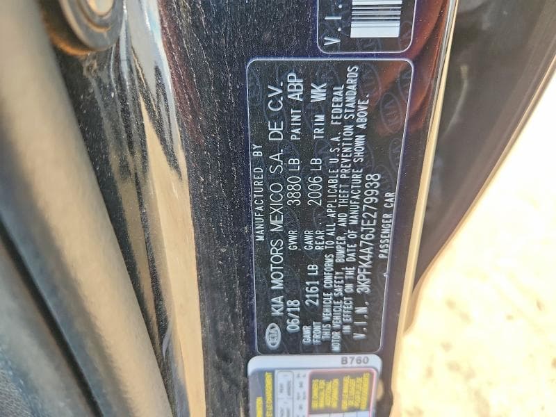 2018 KIA FORTE LX 13