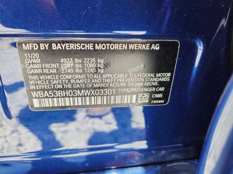 2021 BMW 530 I 12