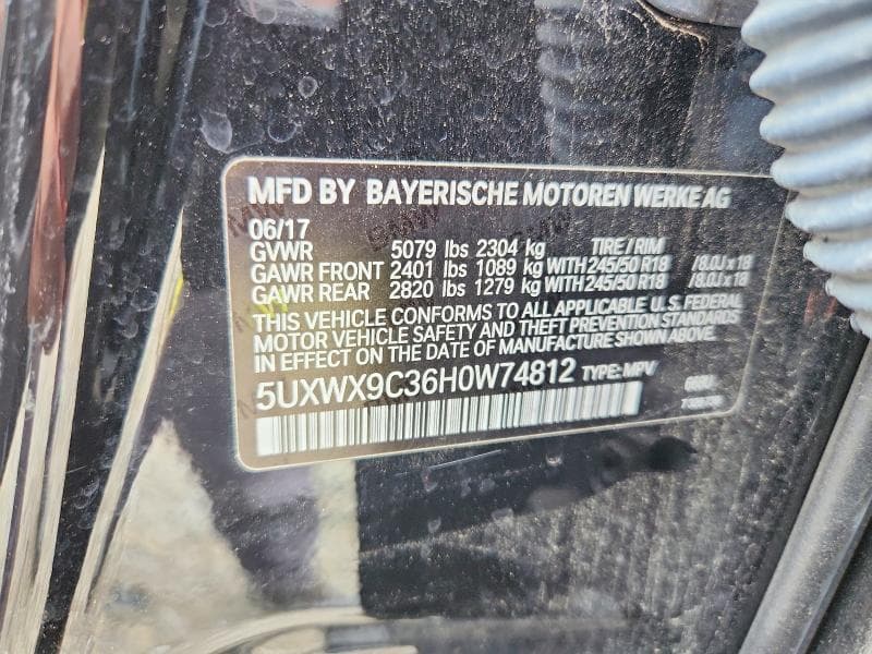 2017 BMW X3 XDRIVE28I 13