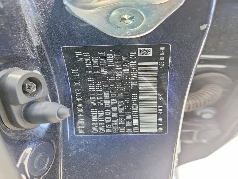 2019 HONDA CIVIC EX 12
