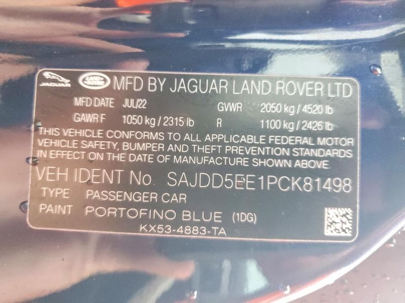 2023 JAGUAR F-TYPE 12