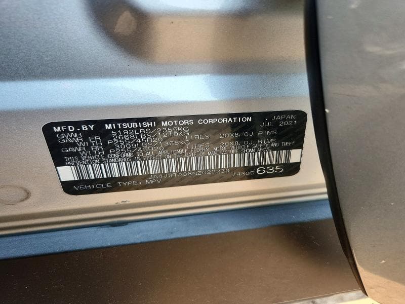 2022 MITSUBISHI OUTLANDER ES 13