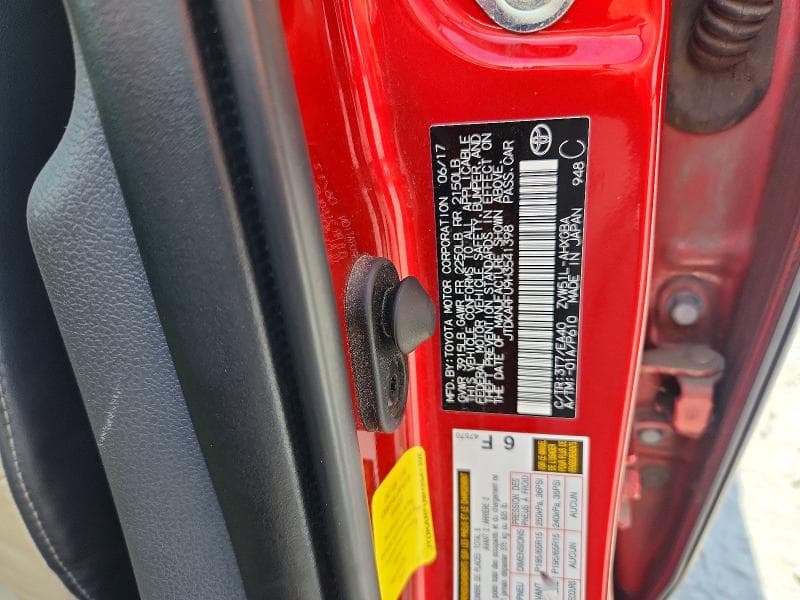 2017 TOYOTA PRIUS FOUR 12