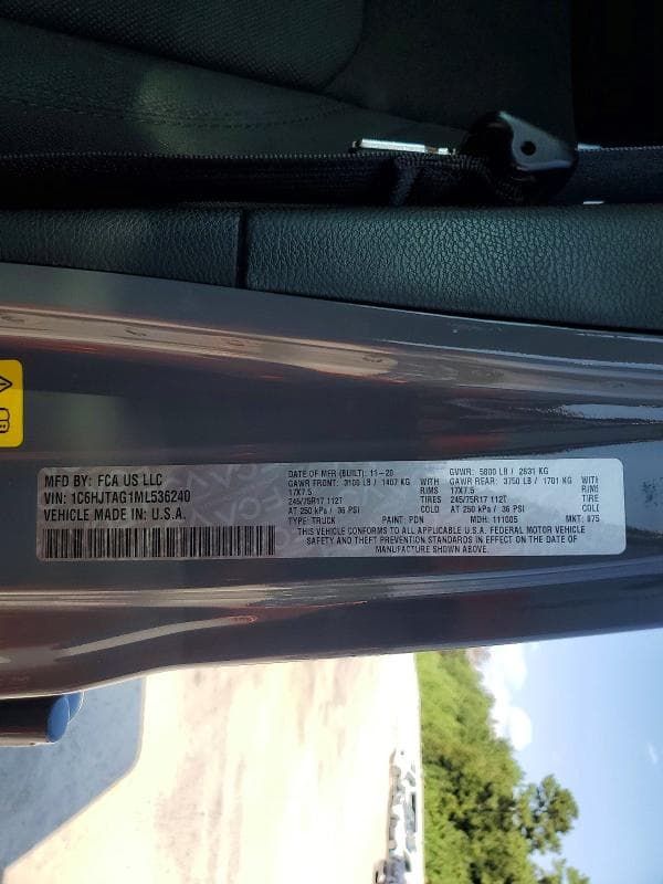 2021 JEEP GLADIATOR SPORT 13
