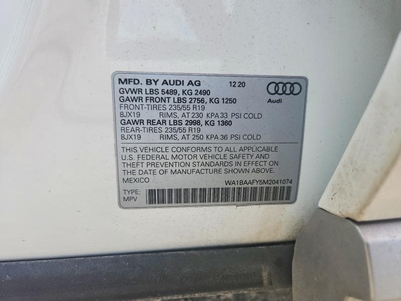 2021 AUDI Q5 PREMIUM PLUS 13