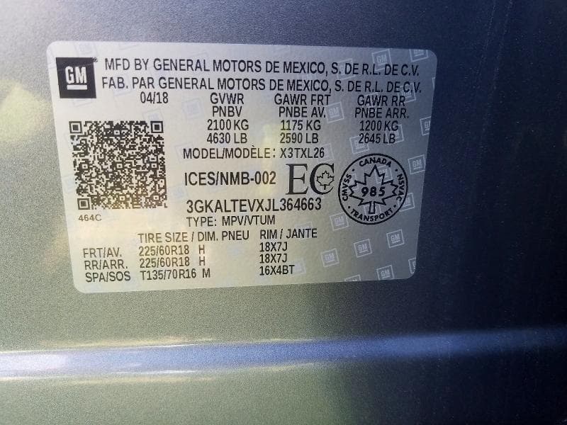 2018 GMC TERRAIN 13