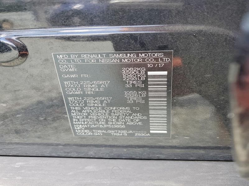 2018 NISSAN ROGUE SV 13