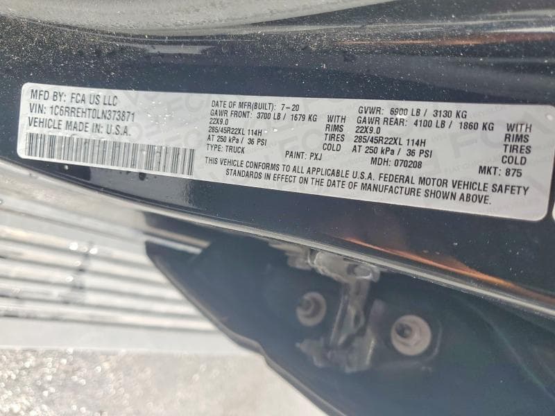 2020 RAM 1500 LIMITED 12