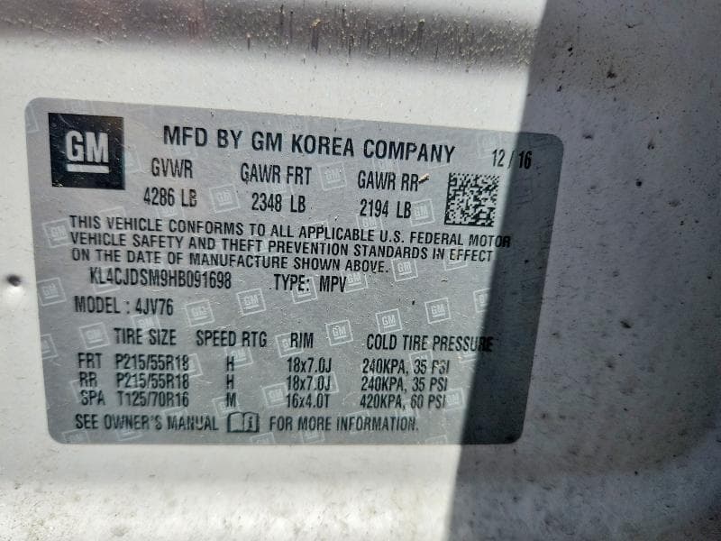 2017 BUICK ENCORE PREMIUM 13