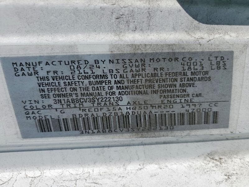 2025 NISSAN SENTRA SV 13