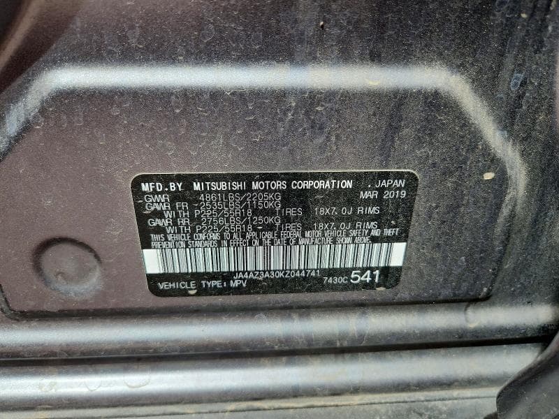 2019 MITSUBISHI OUTLANDER SE 13