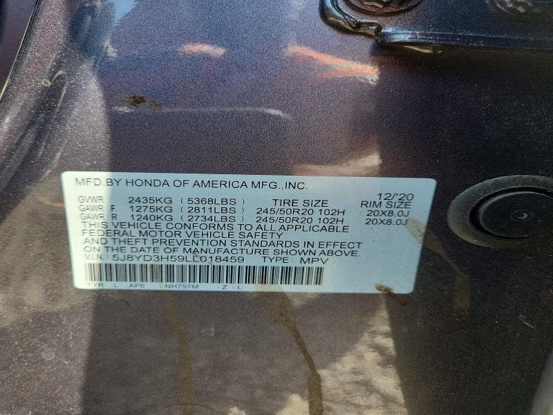 2020 ACURA MDX TECHNOLOGY 13