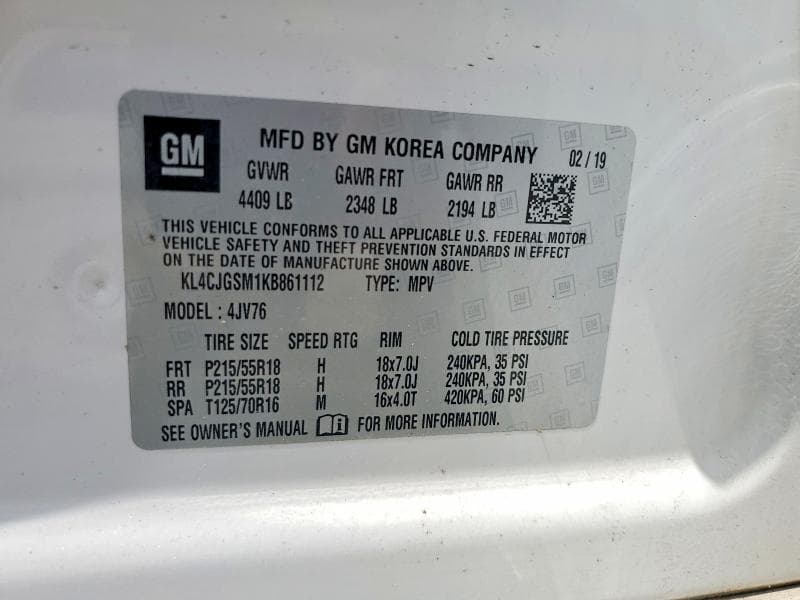 2019 BUICK ENCORE ESSENCE 13