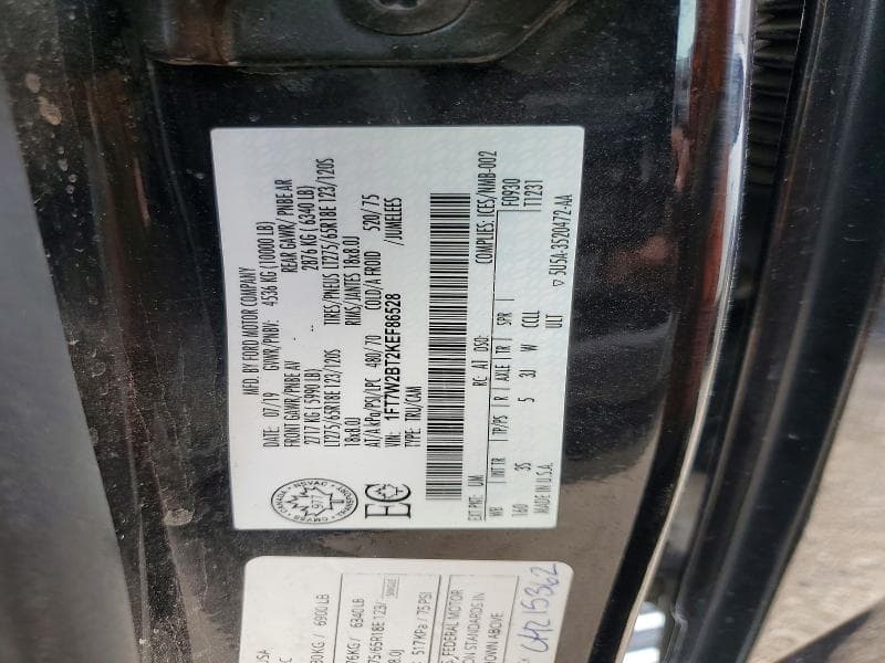 2019 FORD F250 SUPER DUTY 12