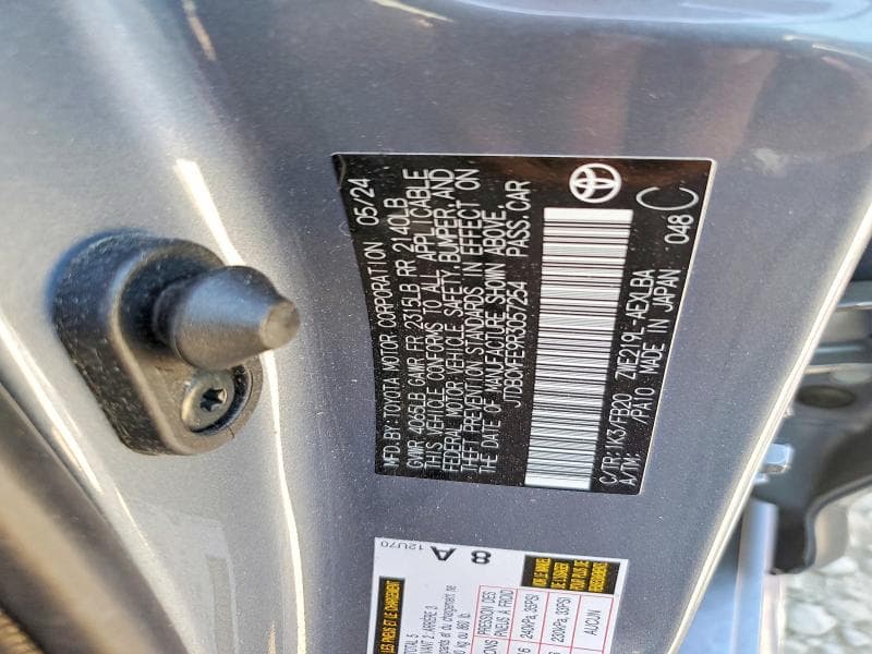 2024 TOYOTA COROLLA HYBRID LE 12